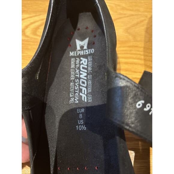Mephisto Black Bucksoft Jenyfer Mary Jane EU 8 US 10 1/2 New - Picture 8 of 16